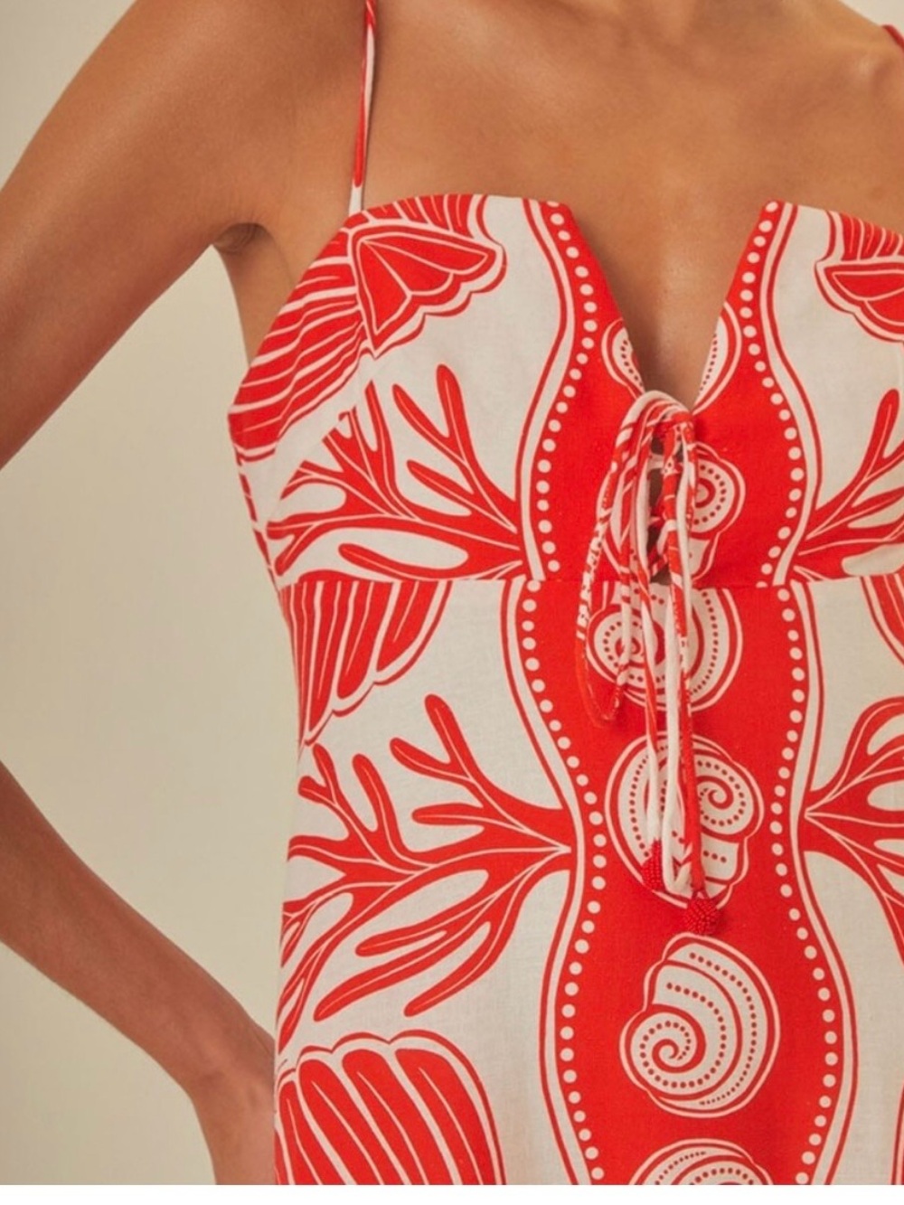 White Ainika Shell Maxi Dress - Picture 12 of 13